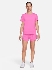 Nike Bright Pink One Classic Dri-FIT Short Sleeve Top - Image 4 of 6