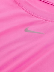 Nike Bright Pink One Classic Dri-FIT Short Sleeve Top - Image 5 of 6