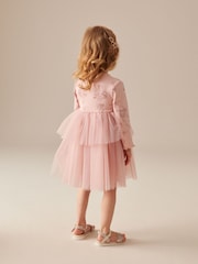 Pink Character Long Sleeve Mesh Dress (3mths-7yrs) - Image 2 of 7