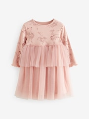 Pink Character Long Sleeve Mesh Dress (3mths-7yrs) - Image 5 of 7