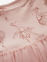 Pink Character Long Sleeve Mesh Dress (3mths-7yrs) - Image 7 of 7