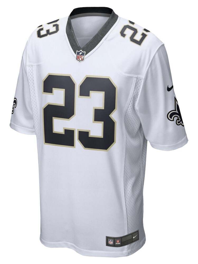 Nike White NFL New Orleans Saints Road Game Jersey - Marshon Lattimore - Image 2 of 3 Nike White NFL New Orleans Saints Road Game Jersey - Marshon Lattimore - Image 2 of 3