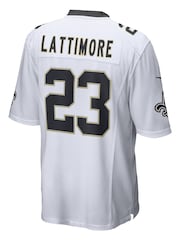 Nike White NFL New Orleans Saints Road Game Jersey - Marshon Lattimore - Image 3 of 3