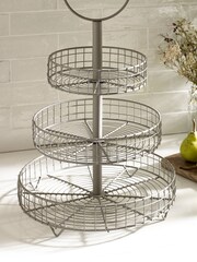 Grey Malvern 3 Tier Fruit Bowl - Image 2 of 3