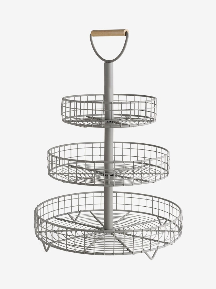 Grey Malvern 3 Tier Fruit Bowl - Image 3 of 3