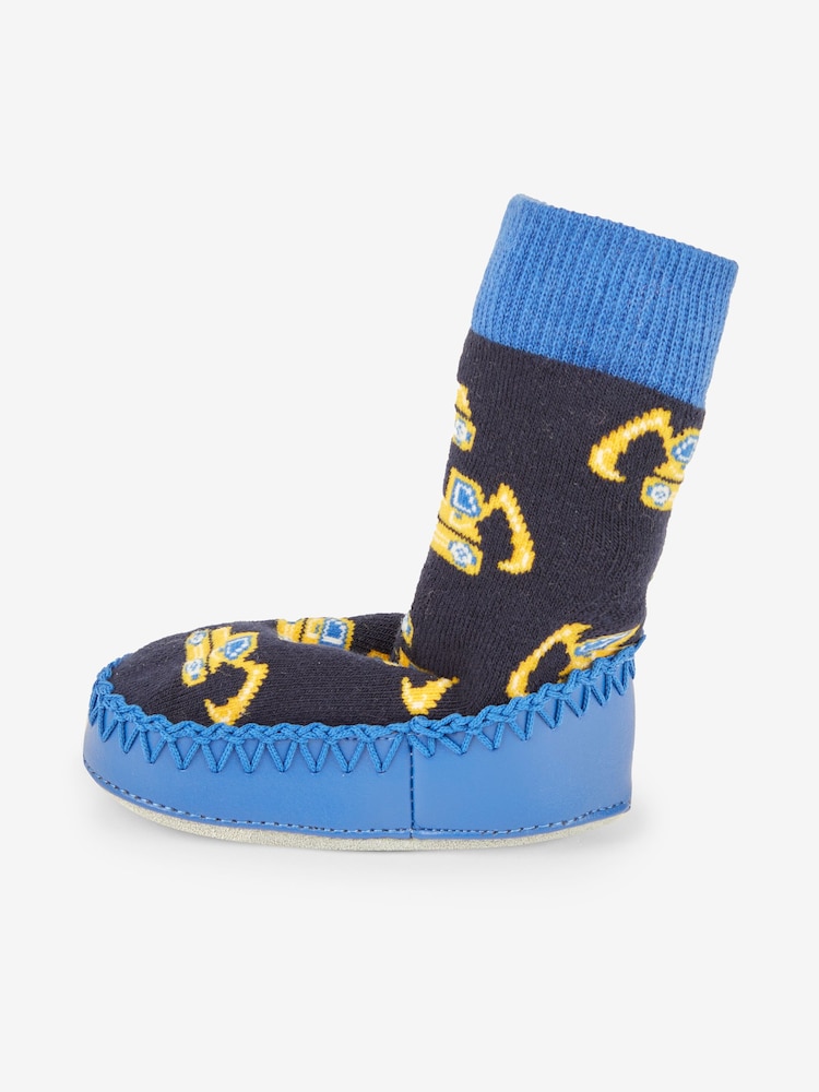 Kobaltblau - JoJo Maman Bébé Mokassin-Socken - Bild 2 von 3 Kobaltblau - JoJo Maman Bébé Mokassin-Socken - Bild 2 von 3