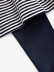 Navy/White Long Sleeve Dress and Leggings (3mths-7yrs) - Image 4 of 5
