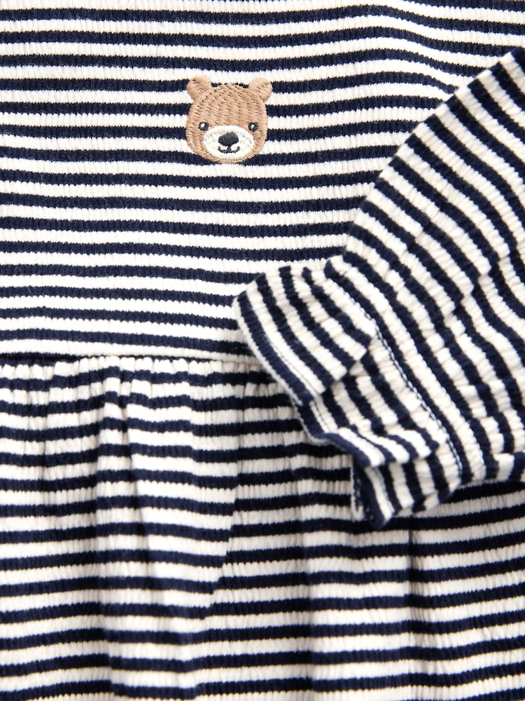 Navy/White Long Sleeve Dress and Leggings (3mths-7yrs) - Image 5 of 5