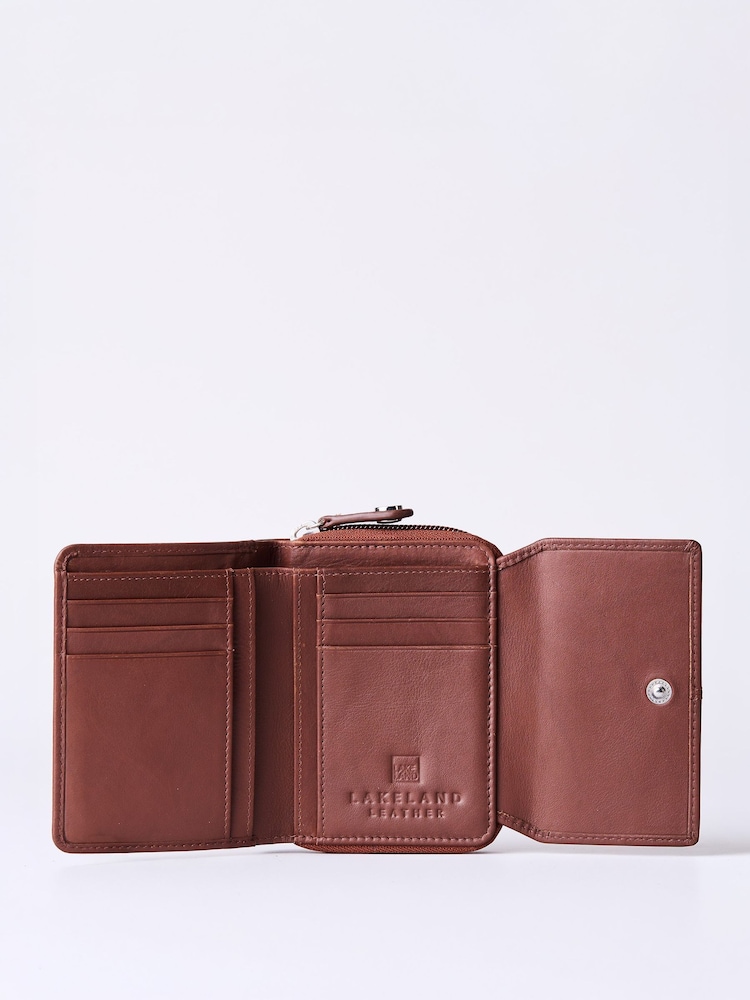 브라운 - Lakeland Leather Colby Small 지갑 - 5의 이미지 2