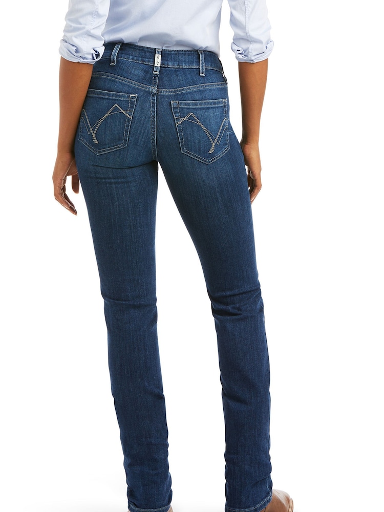 Ariat Blue R.E.A.L. Perfect Rise Abby Straight Jeans - Image 2 of 4