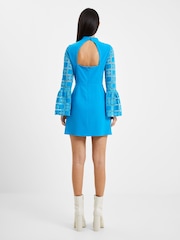 French Connection Garnet Velvet Lace Mini Dress - Image 2 of 4