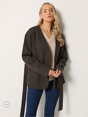 Long Tall Sally Grey Premium Wrap Jacket - Image 3 of 7