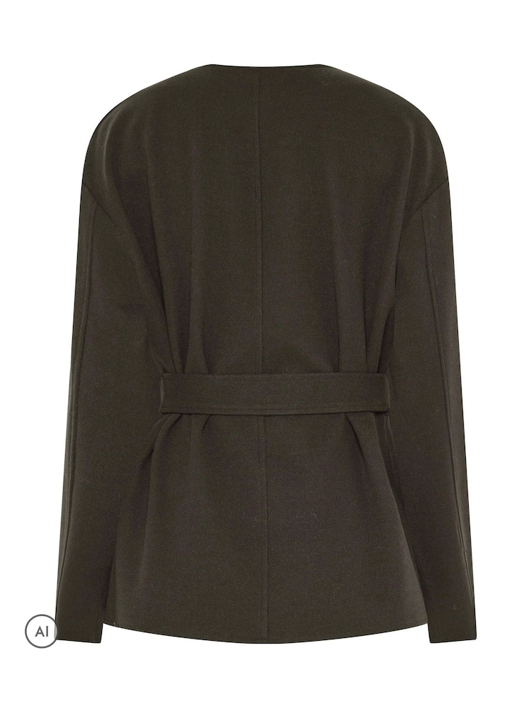 Long Tall Sally Grey Premium Wrap Jacket - Image 7 of 7