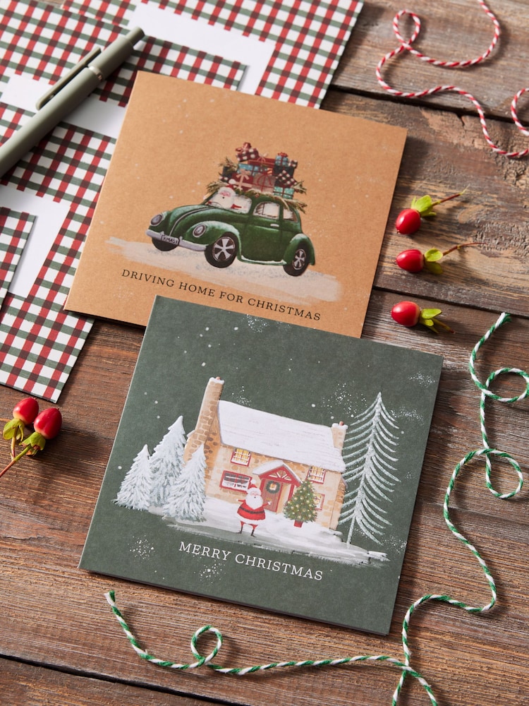 Santa Scene 20 Pack Christmas Multipack Cards - Image 1 of 4