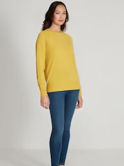 M&Co Green Knitted Raglan Crew Neck Jumper - Image 2 of 5
