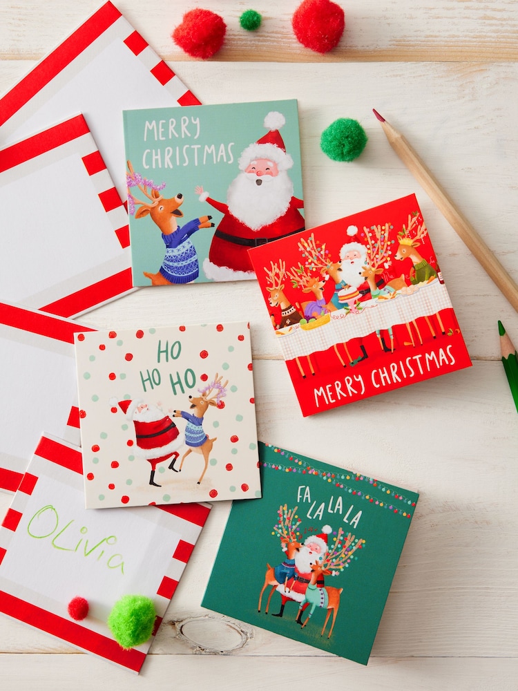 Party Santa 30 Pack Christmas Multipack Cards - Image 1 of 3