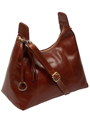 Conkca Brown 'Poppy' Leather Shoulder Bag - Image 4 of 6