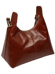 Conkca Brown 'Poppy' Leather Shoulder Bag - Image 5 of 6