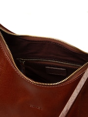 Conkca Brown 'Poppy' Leather Shoulder Bag - Image 6 of 6