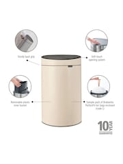 Brabantia Cream New 40L Touch Bin - Image 5 of 6