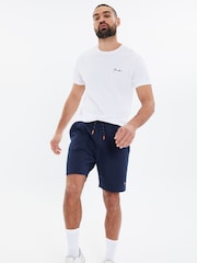 Threadbare Navy Premier Sweat Shorts - Image 1 of 5