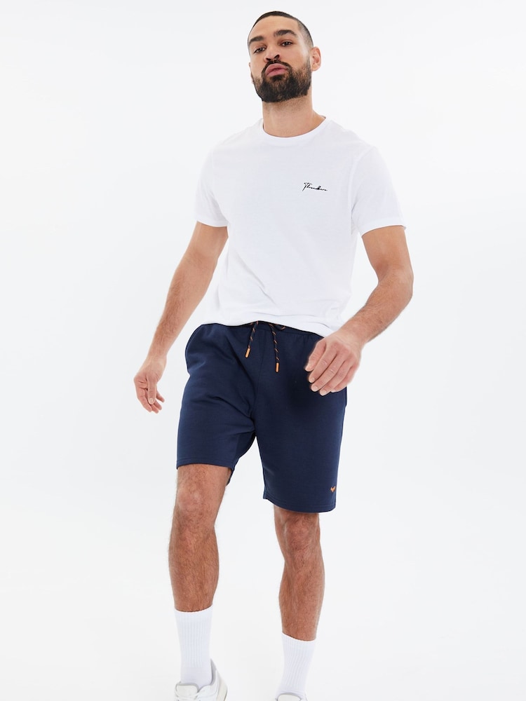 Threadbare Navy Premier Sweat Shorts - Image 1 of 5