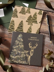 Evergreen Trees 20 Pack Christmas Multipack Cards - Image 1 of 1