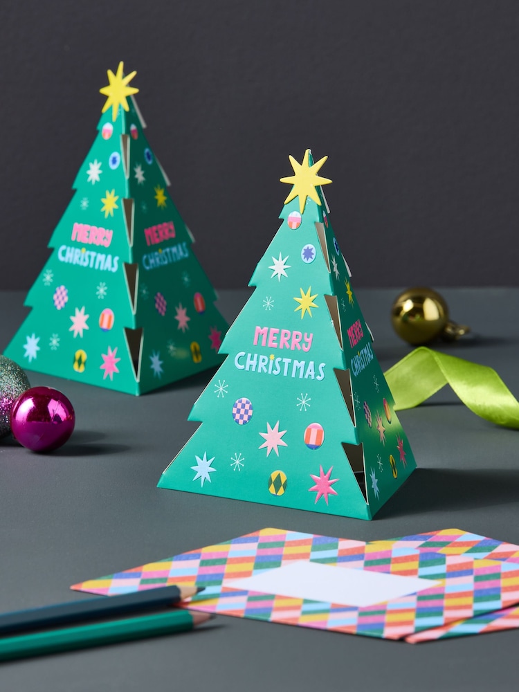Pop Up Trees 10 Pack Christmas Multipack Cards - Image 1 of 3
