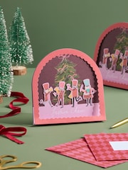 Pink Nutcracker 10 Pack Christmas Multipack Cards - Image 1 of 3