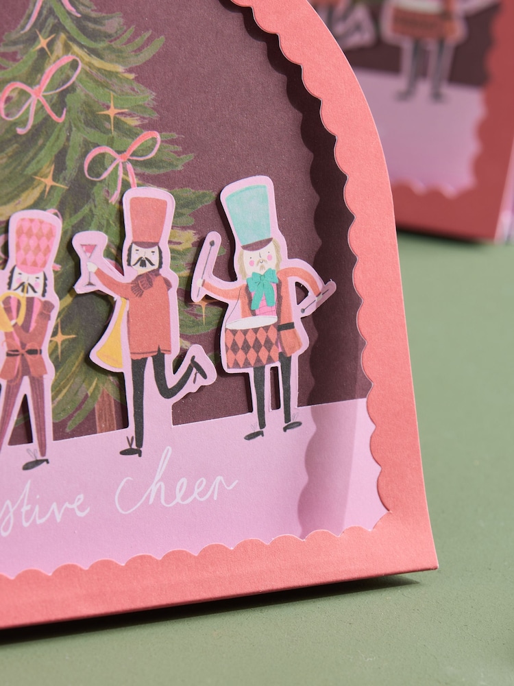 Pink Nutcracker 10 Pack Christmas Multipack Cards - Image 2 of 3