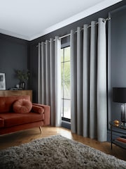 Curtina Velvet Chenille Dimout Cüt Gözlü Pərdələr - 5şəkildən 1 şəkil