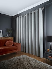 Curtina Velvet Chenille Dimout Cüt Gözlü Pərdələr - 5şəkildən 4 şəkil