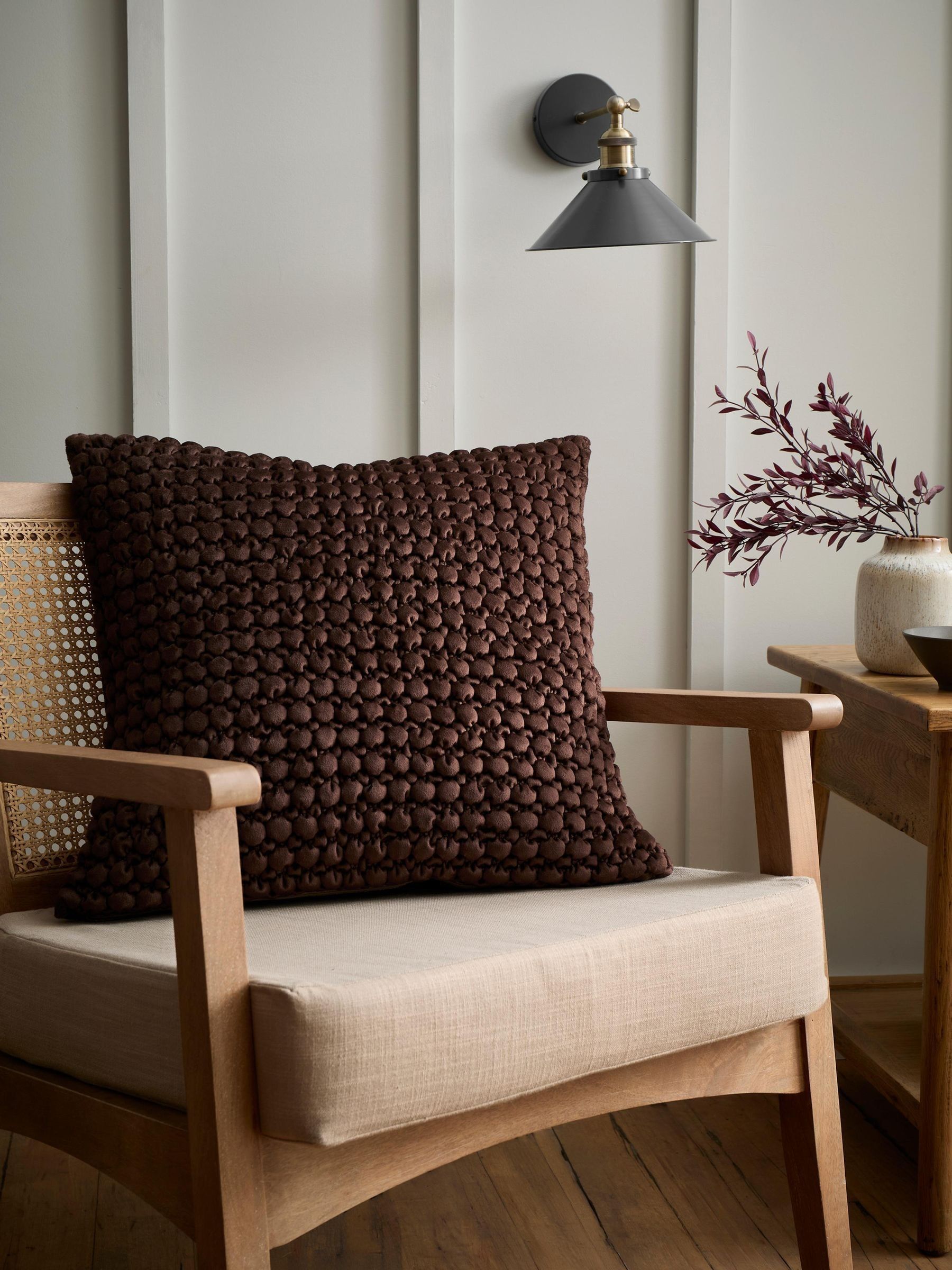 Appletree Men's Chocolate Bobble Filled Cushion Size 1 - Image 2