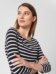 Hobbs Blue Sonya Stripe Jumper - Image 3 of 4
