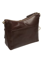 Conkca Cocoa Brown 'Snowdrop' Leather Shoulder Bag - Image 6 of 6