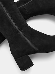 Yours Curve Black Wide Fit Almond Toe Block Heel Boots - Image 5 of 5