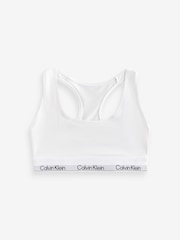 Calvin Klein White Icon Cotton Modal Bralettes 2 Pack - Image 2 of 3