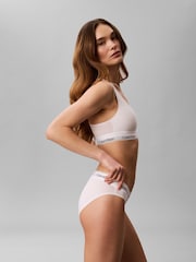 Calvin Klein White Icon Cotton Modal Bralettes 2 Pack - Image 5 of 7