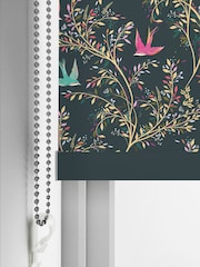 Sara Miller Forest Green Swallows Forest Made to Measure Roller Blinds - Image 5 of 6