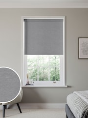 Steel Grey Lowry Made to Measure Blackout Roller Blind - Image 1 of 6