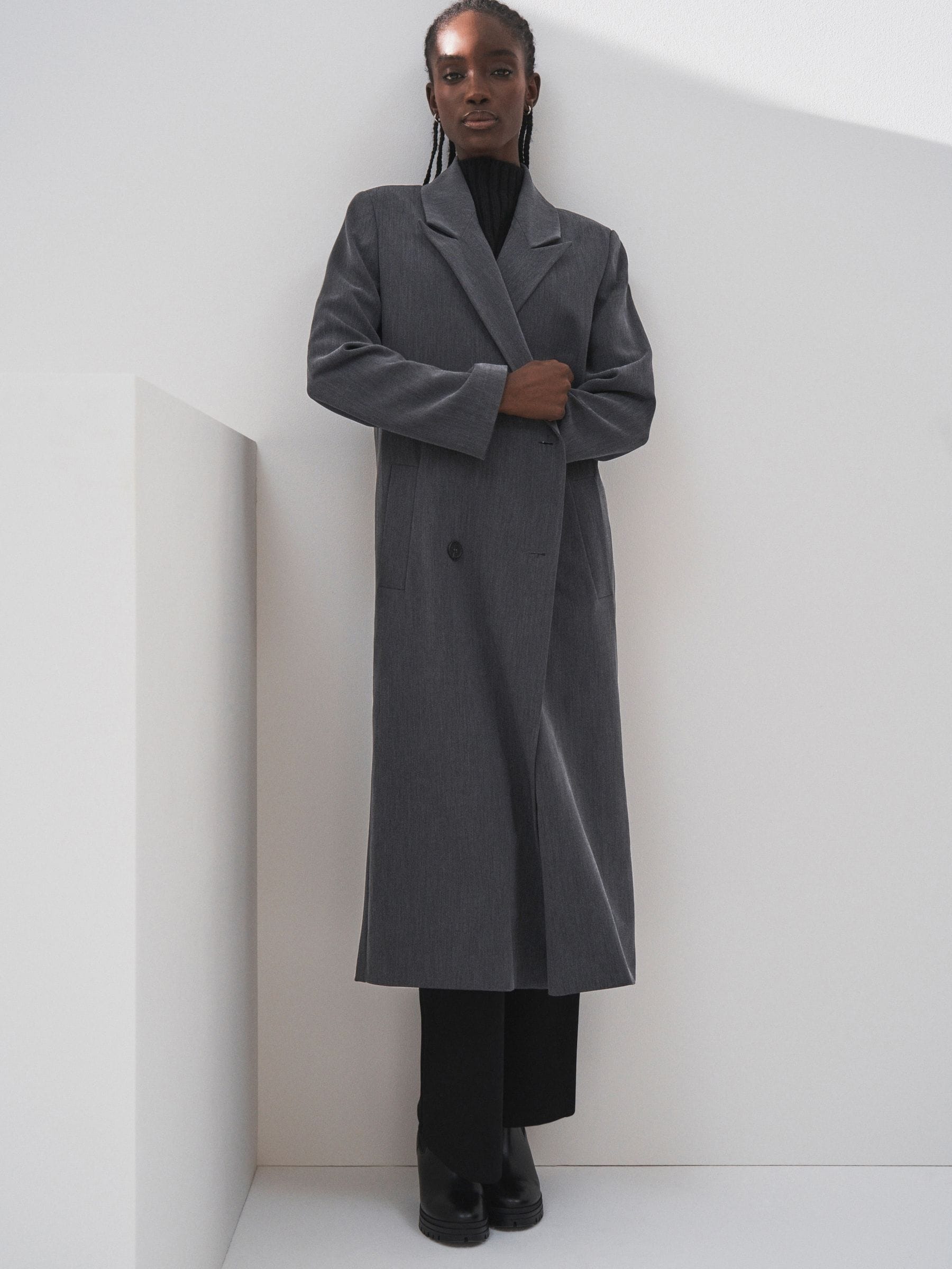 Maxi blazer coat best sale