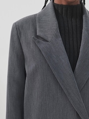 Grey Maxi Blazer Coat - Image 4 of 6