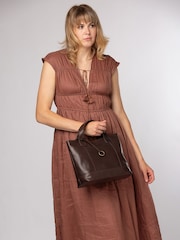 Conkca Brown 'Elm' Leather Tote & Shoulder Bag - Image 2 of 7