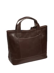 Conkca Brown 'Elm' Leather Tote & Shoulder Bag - Image 5 of 7