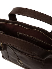 Conkca Brown 'Elm' Leather Tote & Shoulder Bag - Image 6 of 7