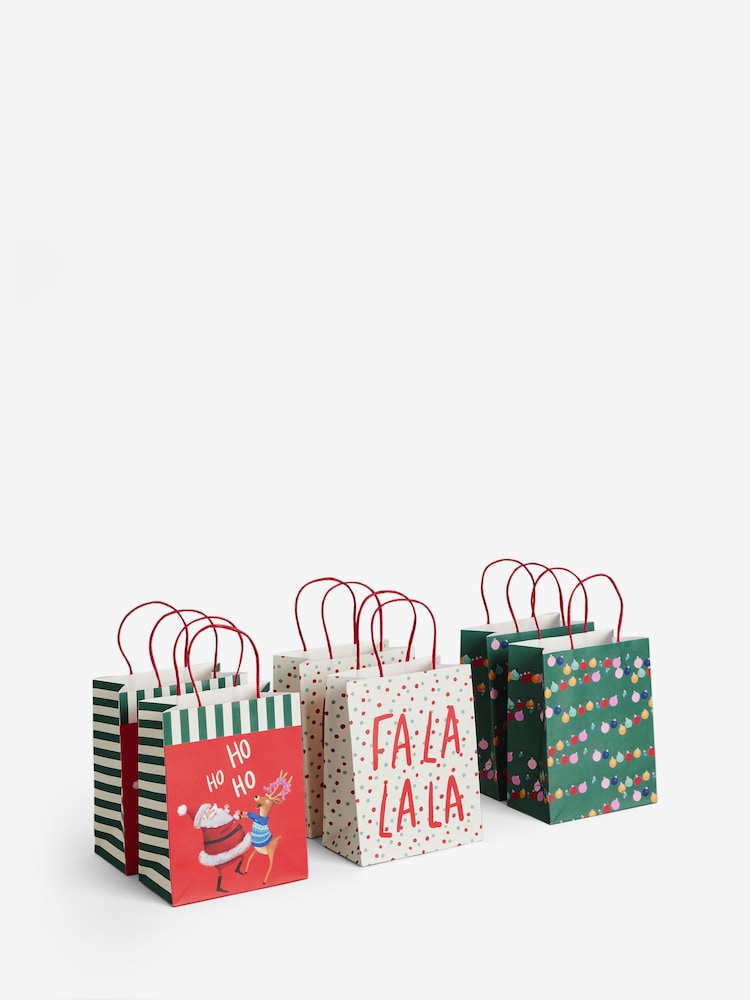 Party Santa Christmas 6 Pack Gift Bags - Image 2 of 2