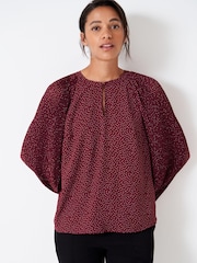Crew Clothing Company Blue Spot Relaxed Blouse - Image 1 of 1