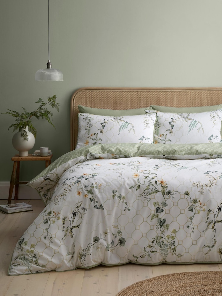 Appletree Floral Trellis Duvet Cover & Pillowcase Set - Slika 1 od 5