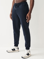Navy Regular Fit Cotton Blend Cuffed Joggers - Image 1 of 7