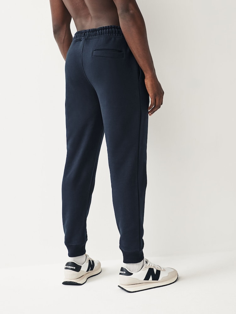 Navy Regular Fit Cotton Blend Cuffed Joggers - Image 2 of 7